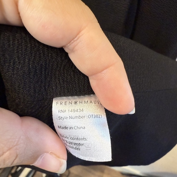 French Mauve Melanie Knit Jacket Black Size Med Blazer Stylish Comfortable Work - Picture 4 of 8